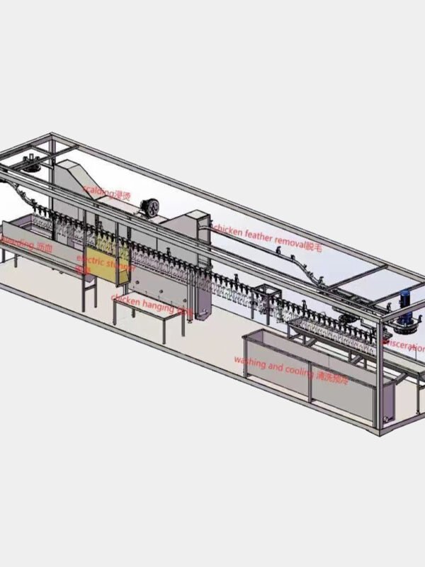 500–800 BPH Automatic Poultry Slaughter Line | Plug & Play Chicken Processing